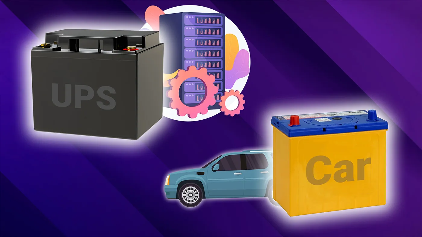 تفاوت باتری یو پی اس و ماشین
