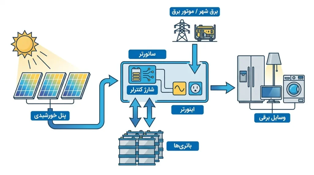 نحوه عملکرد سانورتر