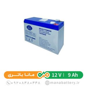 باتری یو پی اس 9 آمپر ایبیزا